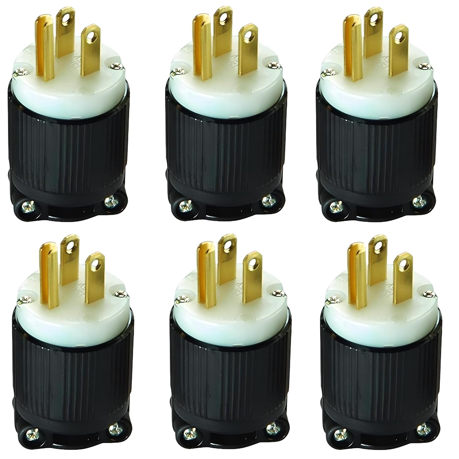 OCSParts 5-15P 515PR NEMA Plug | 15A 125BV Straight Male Plug | Commercial-Grade Heavy-Duty Power Connector