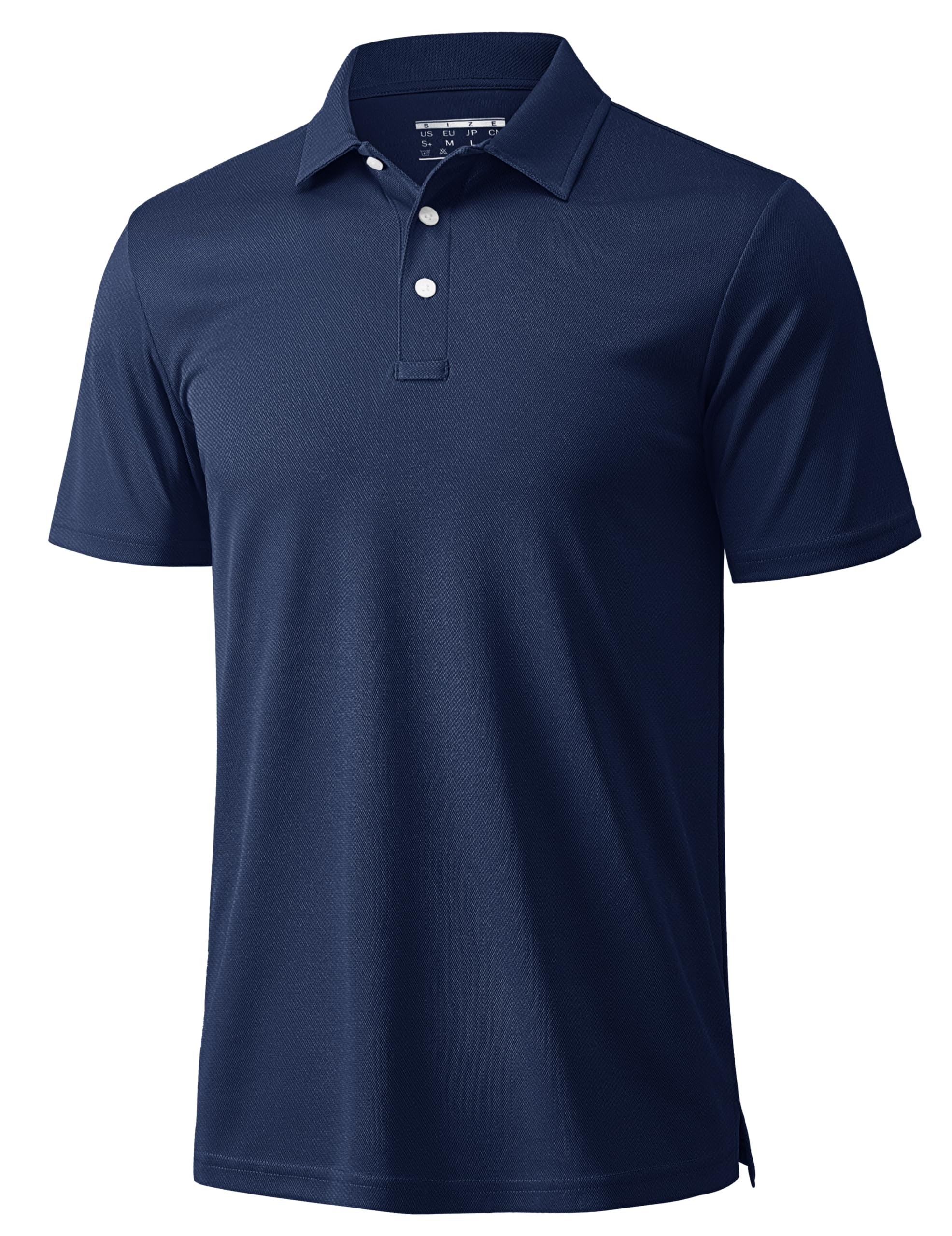 MAGCOMSEN Mens Polo Shirts 3 Buttons Casual Work T Shirts Quick Dry Short Sleeve Golf Shirt Pique Jersey