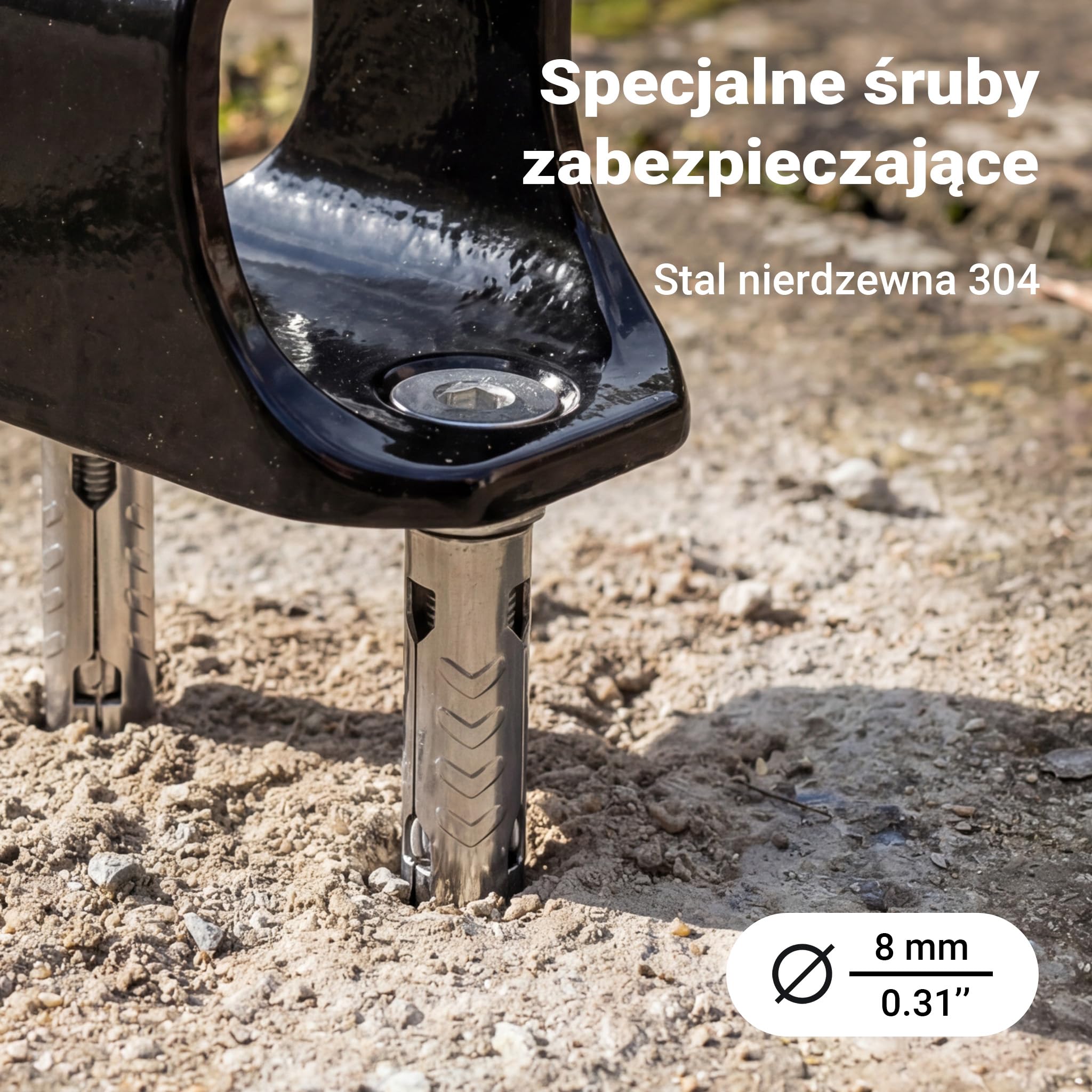 Wiltec Kotwa antykradzieżowa typu 02 ze stali 76 x 50 x 54 mm, zabezpieczenie przed kradzieżą do montażu ściennego i podłogowego do roweru i motocykla