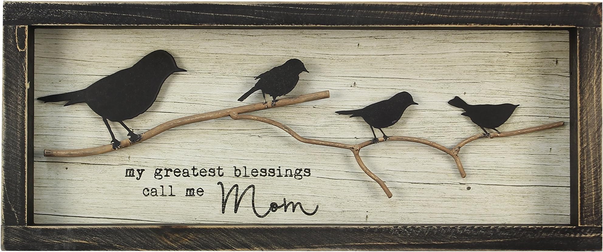 Young's 15.5" x 1.5" x 6.5" Inc Wood Greatest Blessing Bird Sign, Multi Color
