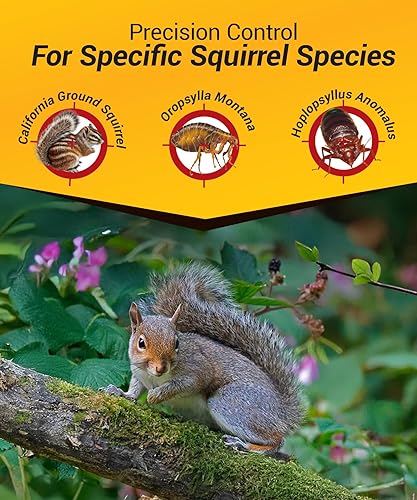 Miniatura 4 de Kaput Cebo venenoso de ardilla, eficaz para matar pulgas y ardillas molidas con diphacinona e imidacloprid, control de plagas dirigido para uso en