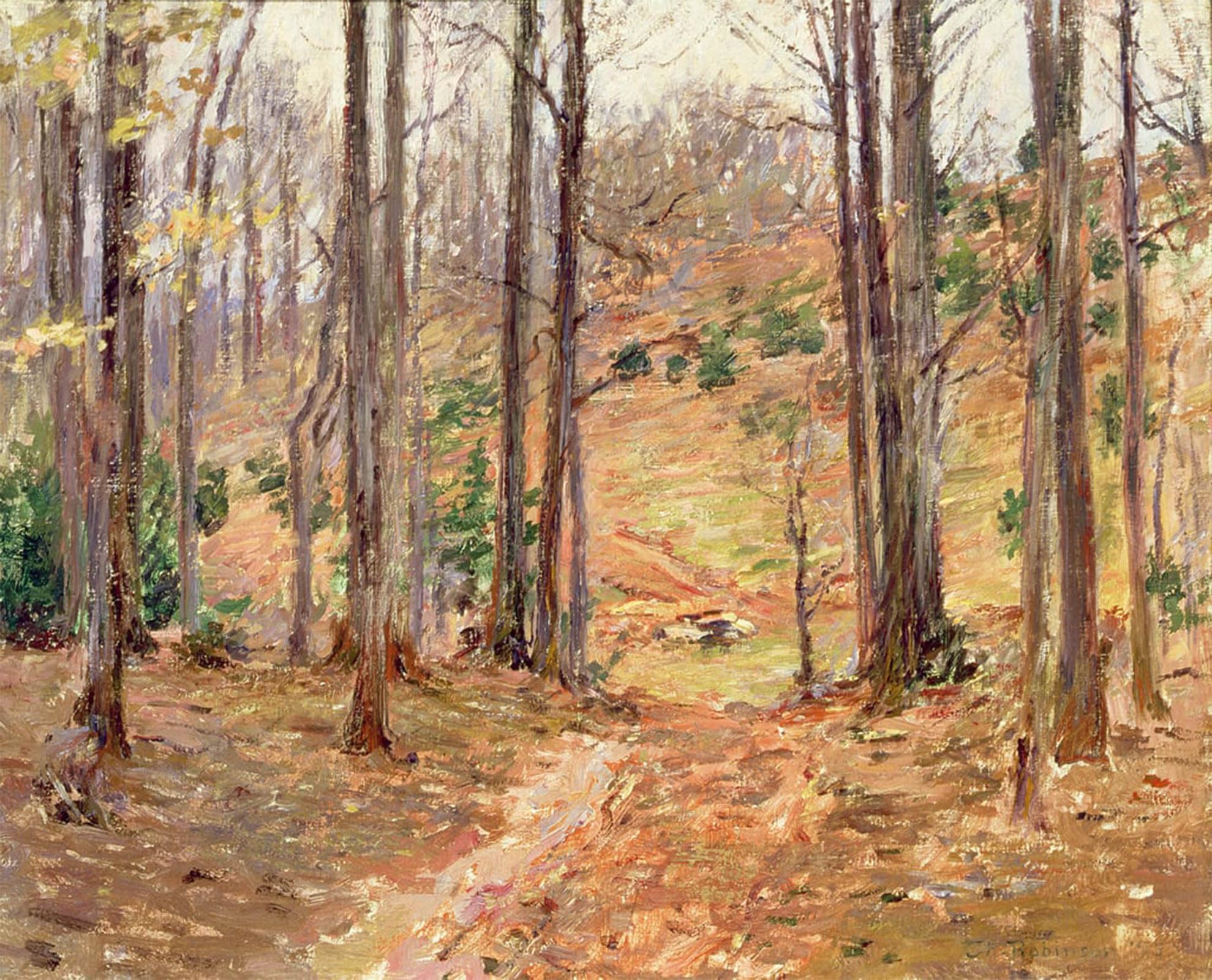 ARTXLXXBN Famous Prints Artwork Pictures Poster Painting Art Virginia Woods by Theodore Robinson Artwork Landscape Pictures for Home Decor 60x90cm