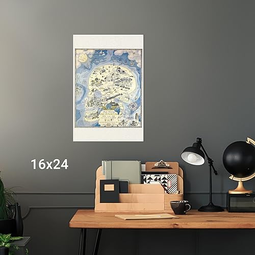 Miniatura 4 de History Prints Isle of Pleasure por Lawrence, 1931 - Mapa de la prohibición de la sátira - Repro antigua - Solo impresión - 16 x 24 pulgadas