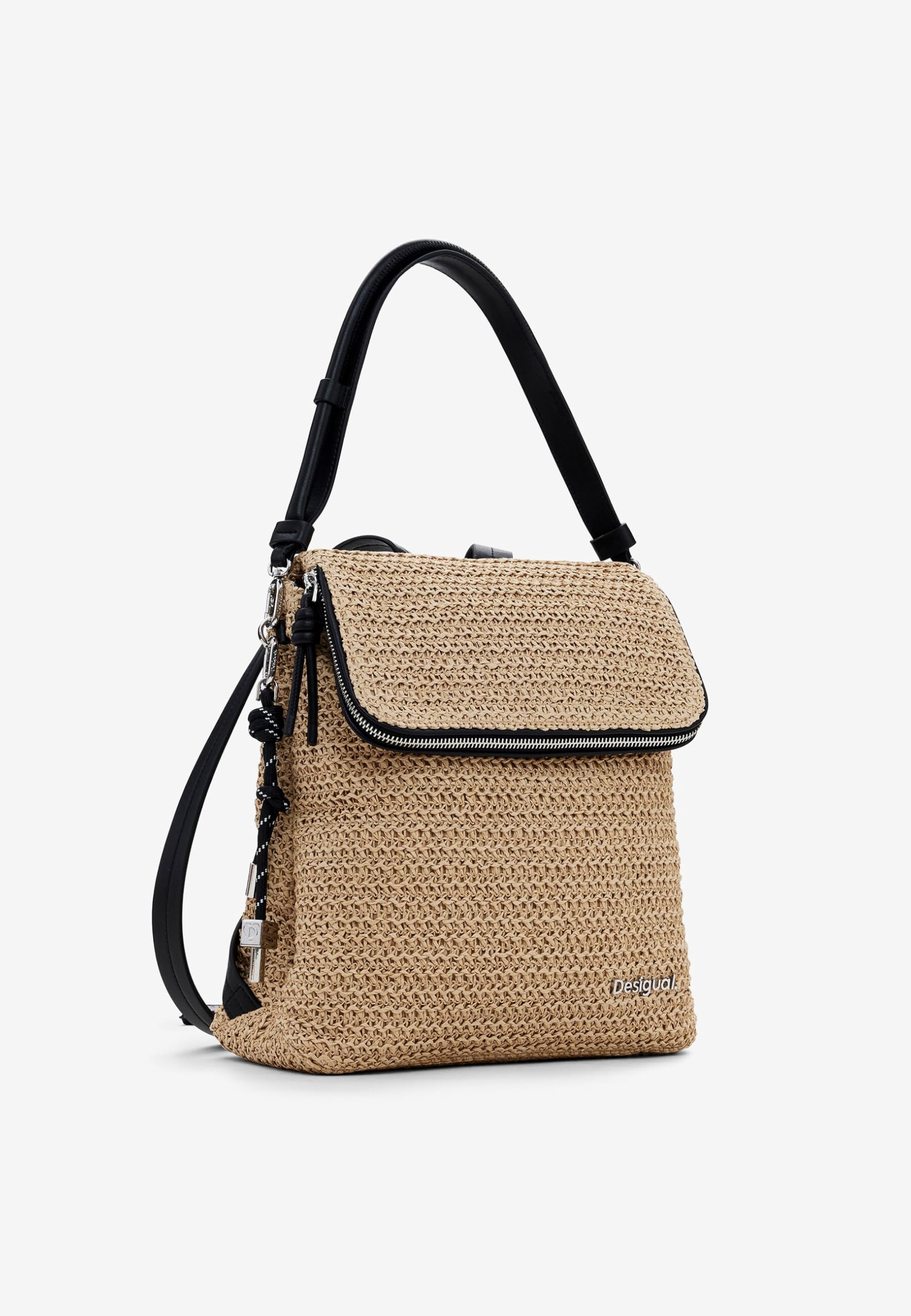 Desigual BACK_HALF LOGO RAFFIA H, U, 1014 NATURAL