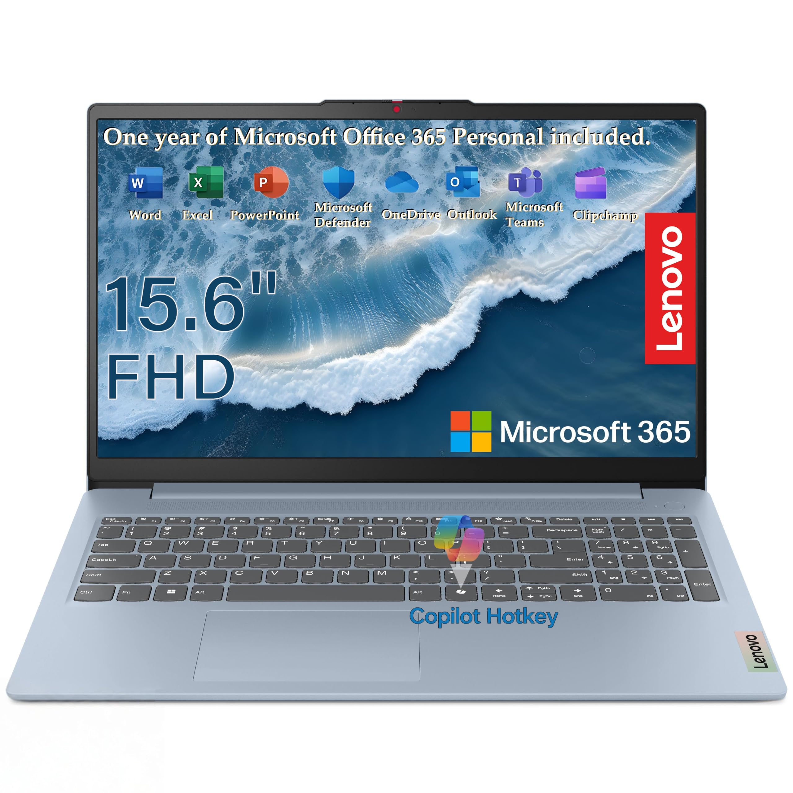 Lenovo 15.6” Laptop 2026 Business Student, Office 365, 8GB DDR5 Intel CPU