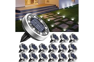 btfarm Solar Ground Lights for Pathway Landscape, 8 LED Solar Lights Outdoor