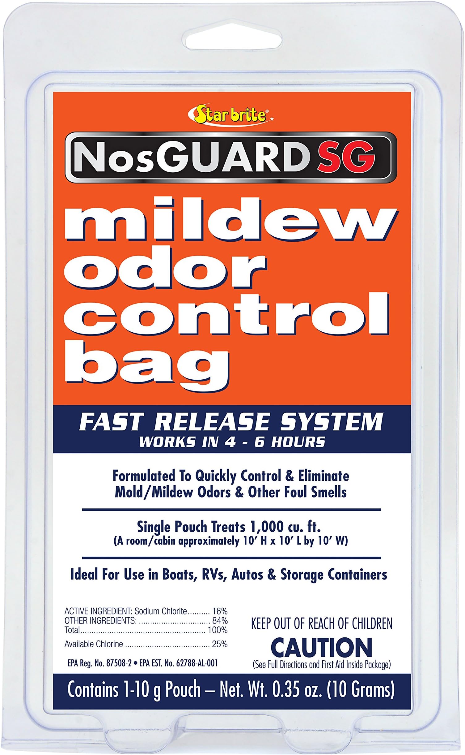 Mildew Odor Control Bag - Fast Release System