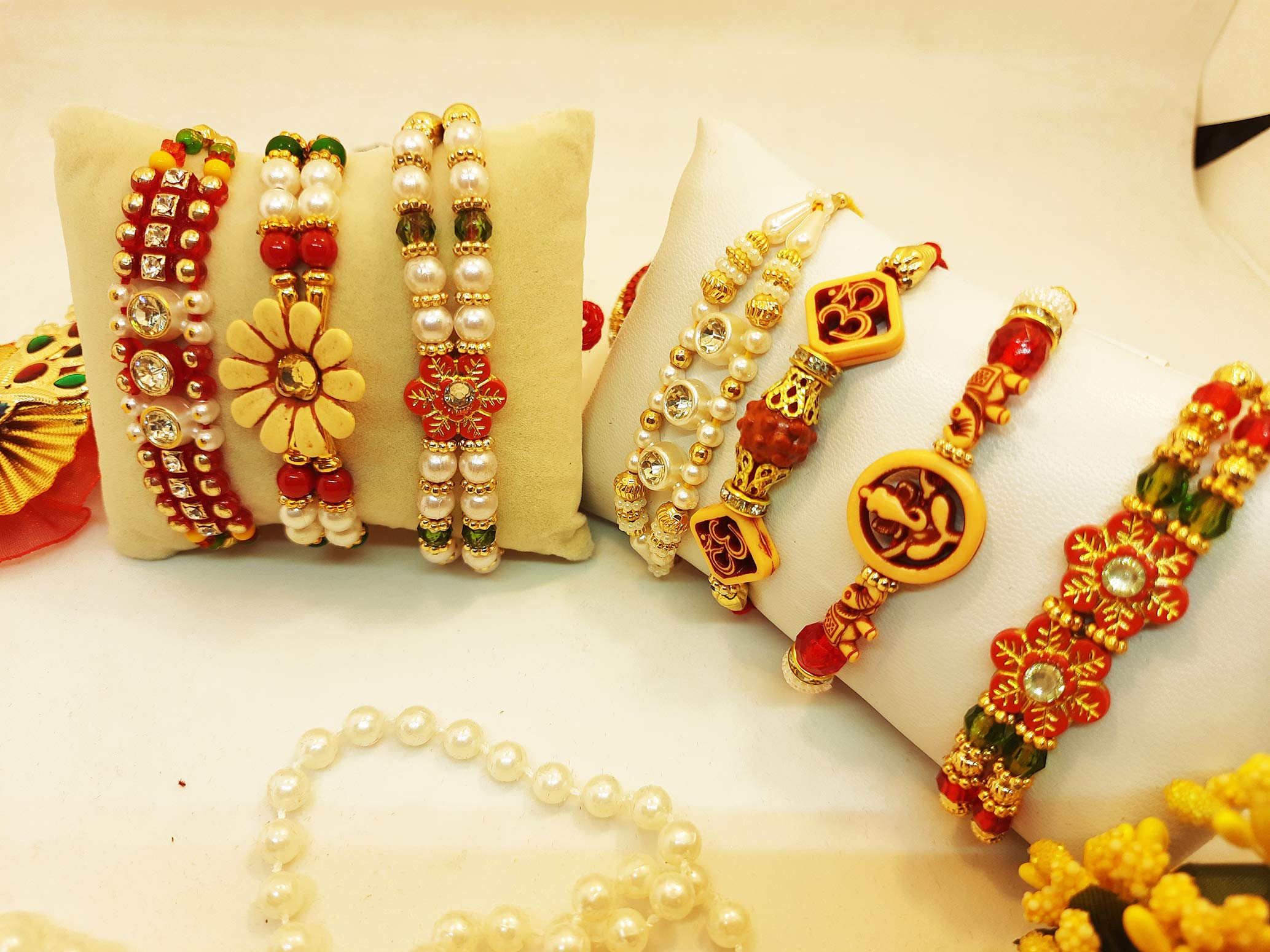 See full amazon price history chart for brown leaf ® Beautiful Desgin Premium Fancy Chandan Rakhi Raksha Bandhan Gift Band Moli Bracelet Wristbands Stone Designer Rakhi Combo for Brother bhaiya (Set Of 8) brown leaf ® Beautiful Desgin Premium Fancy Chandan Rakhi Raksha Bandhan Gift Band Moli Bracelet Wristbands Stone Designer Rakhi Combo for Brother bhaiya (Set Of 8) (B08CHCL2GL) Amazon Price History, Amazon Price Tracker