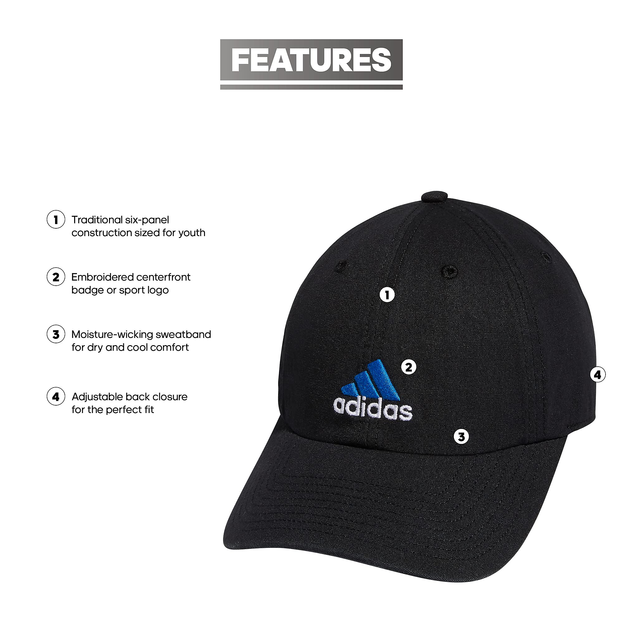 adidas Dziecięca młodzieżowa czapka z daszkiem Ultimate Relaxed