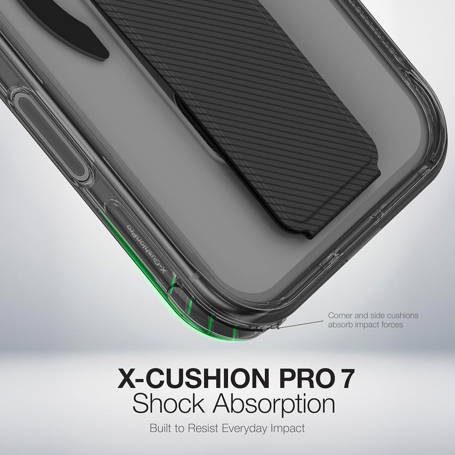 AMAZINGthing for iPhone 17 Pro Max [Titan Pro+ Case], Designed for MagSafe Accessories, 12FT Drop Proof, Magnetic Phone Cover with Built-in Kickstand, Anti Yellowing, Transparent, Black