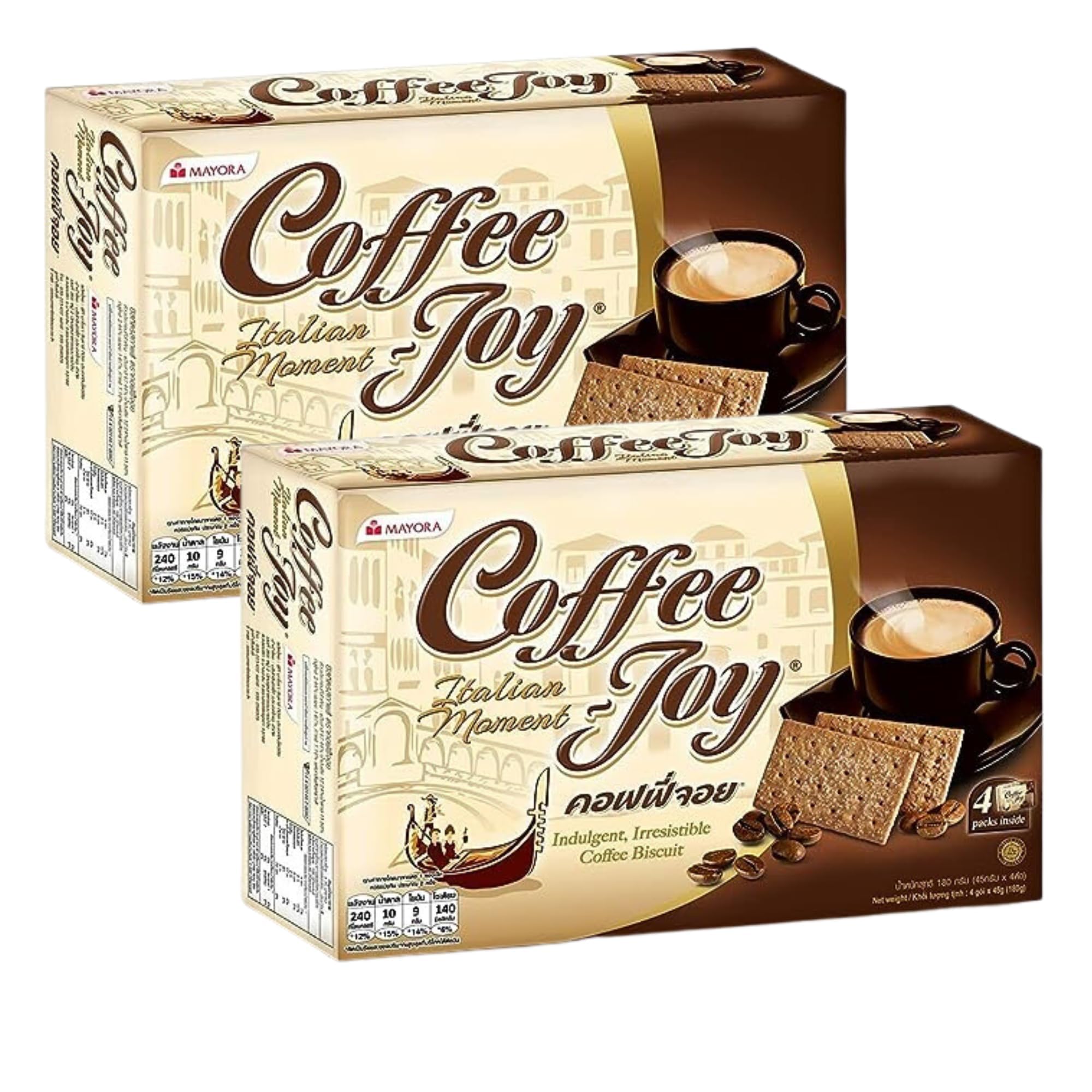 Thin Coffee Cookies. Comes with Two-180 g of Coffee Joy Cookies. Fresh cookies, Coffee Biscuits with fresh aroma and taste of real Coffee Stuff. Coffee snacks comes with Free BELLATAVO Fridge Magnet.