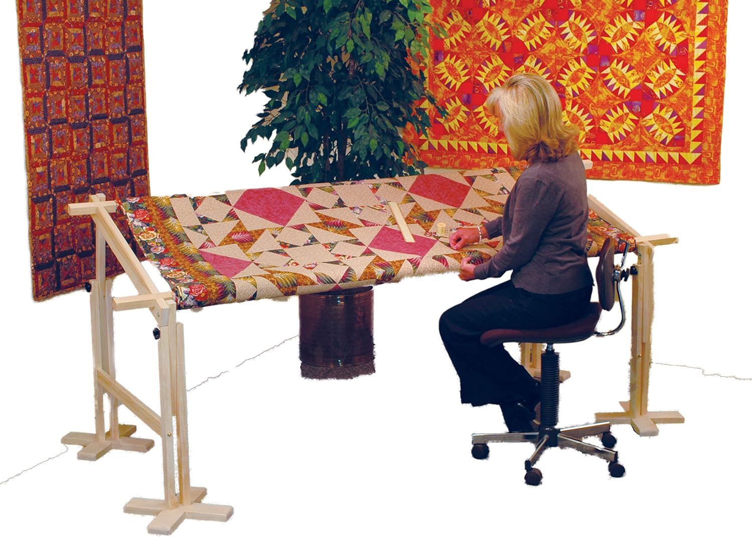 EDMUNDS Frank A. Edmunds American Legacy Full Size Quilt Frame, 5560-G