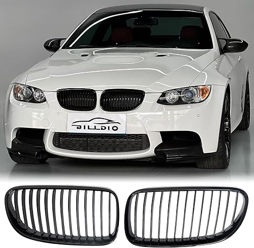 Miniatura 161 de Rejilla frontal negra brillante compatible con BMW Serie 3 G20 2019 2020 2021 2022 316i 318i 320i 328i 330i 330i 335i 340i Doble lamas negro