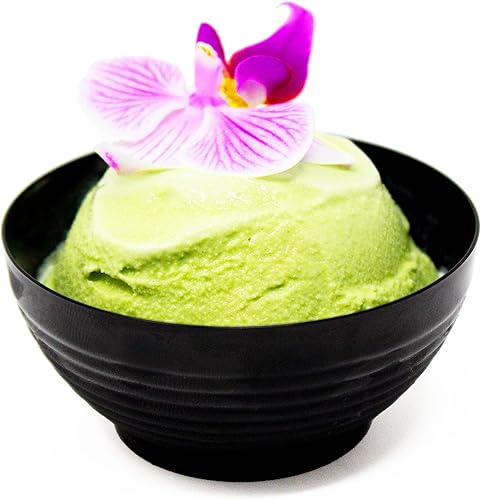 Miniatura 5 de CMJJ Gourmet Inc. Paquete de 600 mini cuencos de plástico negro estilo asiático de 2 onzas para aperitivos y cuencos desechables de postre de grado