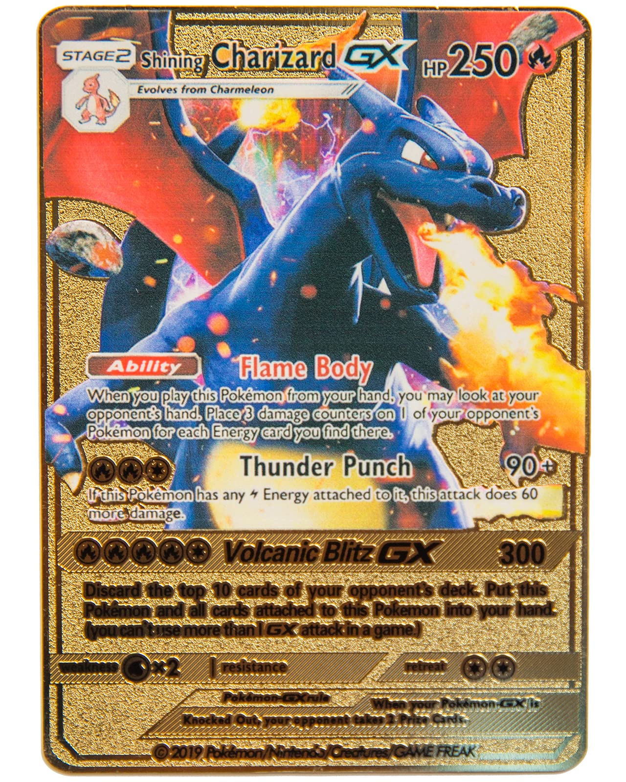 Buy Pok mon Shining Charizard GX Full Art Custom Metal Pokemon Card Buy Pok mon Shining Charizard GX Full Art Custom Metal Pokemon Card