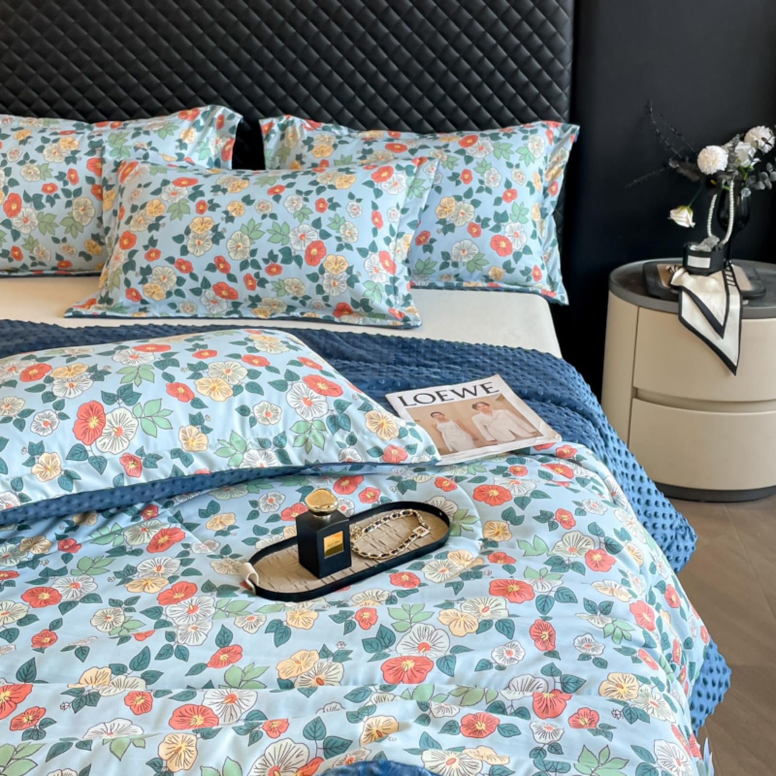 Odot Edredón Sin Funda 2.5 TOG Single A King (Estilo Floral 10,200x230cm)