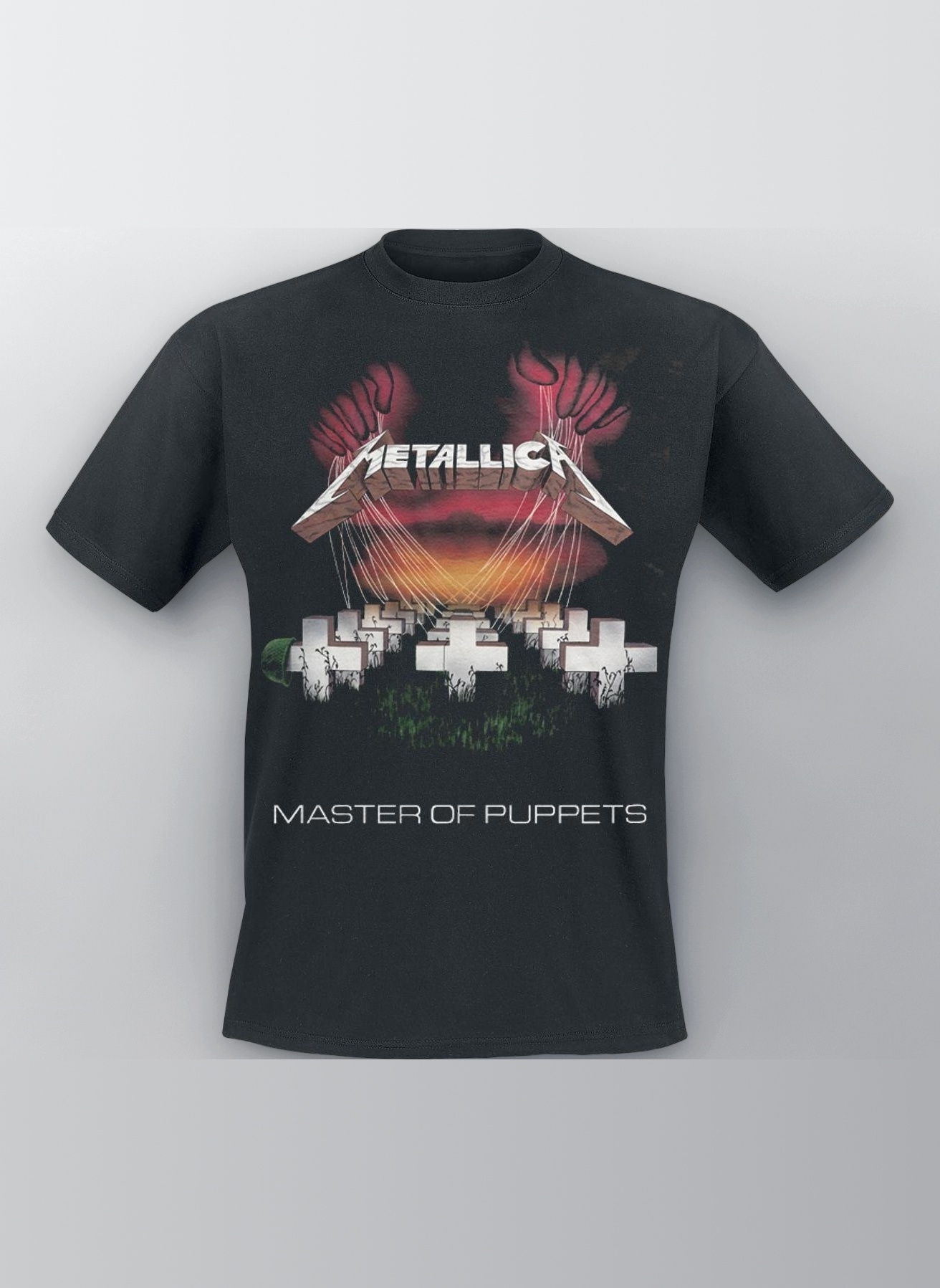 Men's Master of Puppets European Tour '86_Men_Bl_Ts: M Regular Fit Crew Neck Short Sleeve T - Shirt, Black (Black Black), Medium (Manufacturer Size: Medium)
