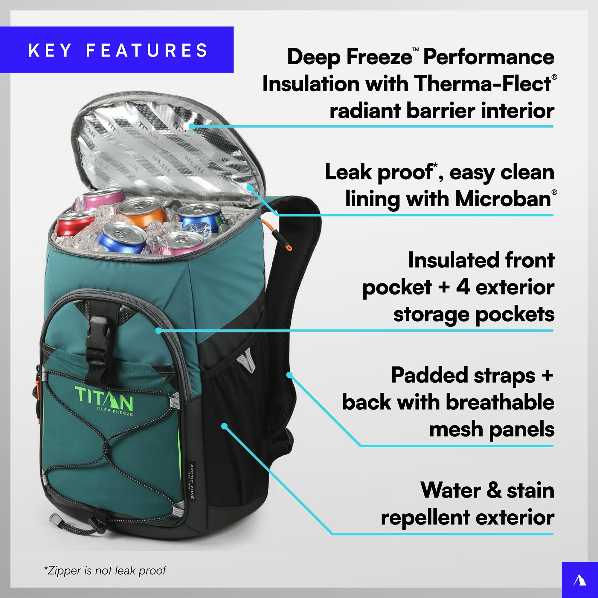 Amazon | Titan by Arctic Zone ディープフリーズバックパッククーラー