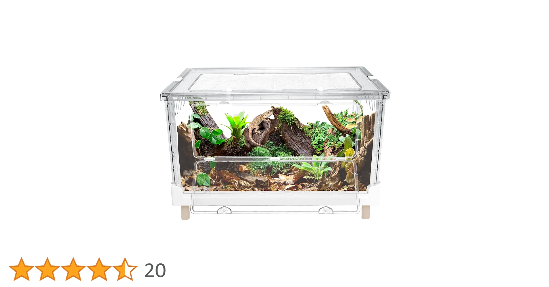 Amazon | Ruexue 大型 透明 ペットケージ 折り畳み式 組立簡単