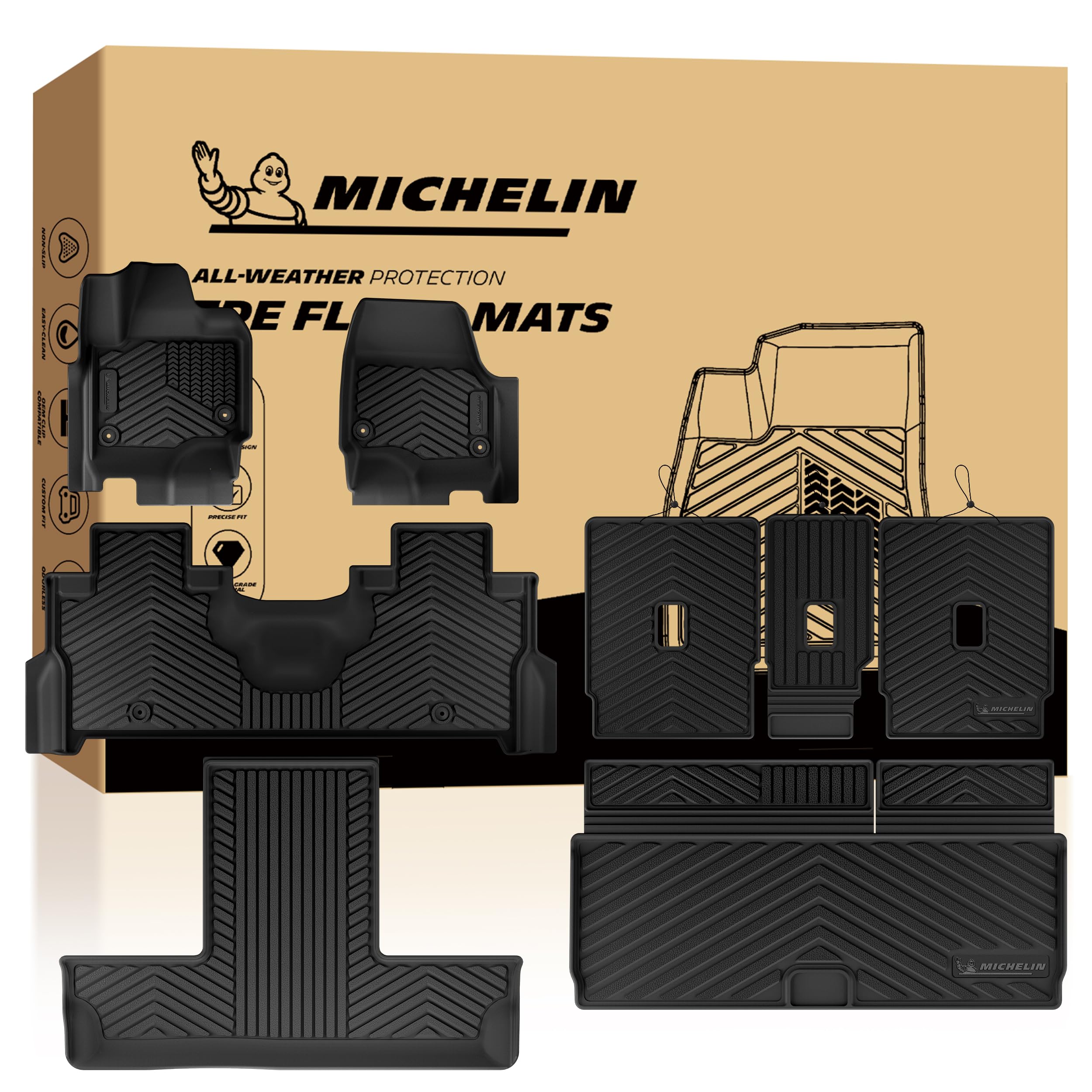 Michelin Vehicle Mats for 2025-2026 Ford Expedition 7 Seats