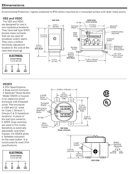 VS2-LC Shock and Vibration Switch (20000030)