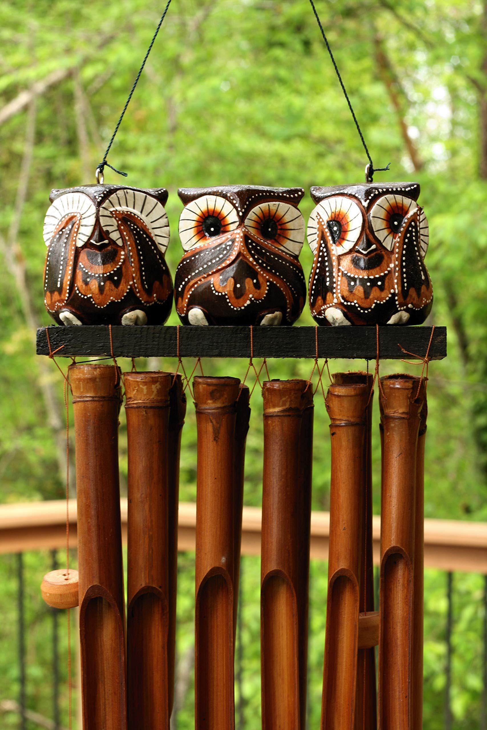 トランペット オブジェ Amazon.com : G6 COLLECTION Handmade Wooden Owl Bamboo Wind