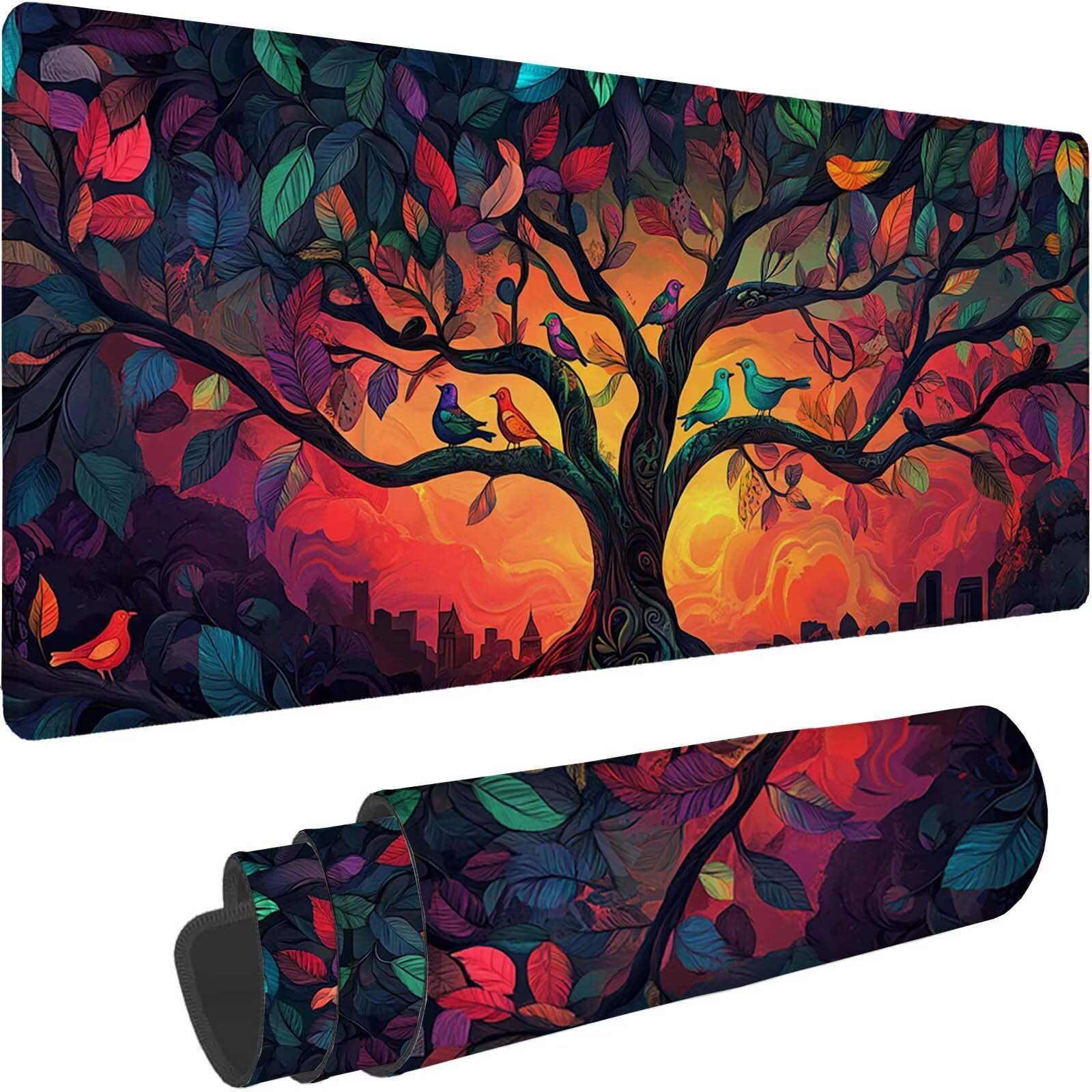 Tappetino Mouse 900x450mm | Superficie Ultra-Liscia, Albero 0-z628