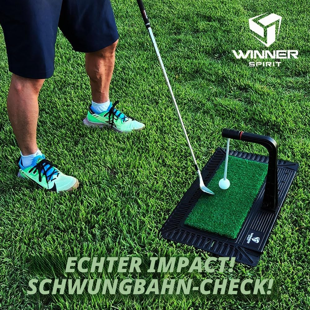 WINNERSPIRIT Real Swing 300 Golf Swing Trainingshilfe True Impact Der Weg zur Bestätigung Höhenverstellbar Stabile Konstruktion Swing Trainer Tragbar