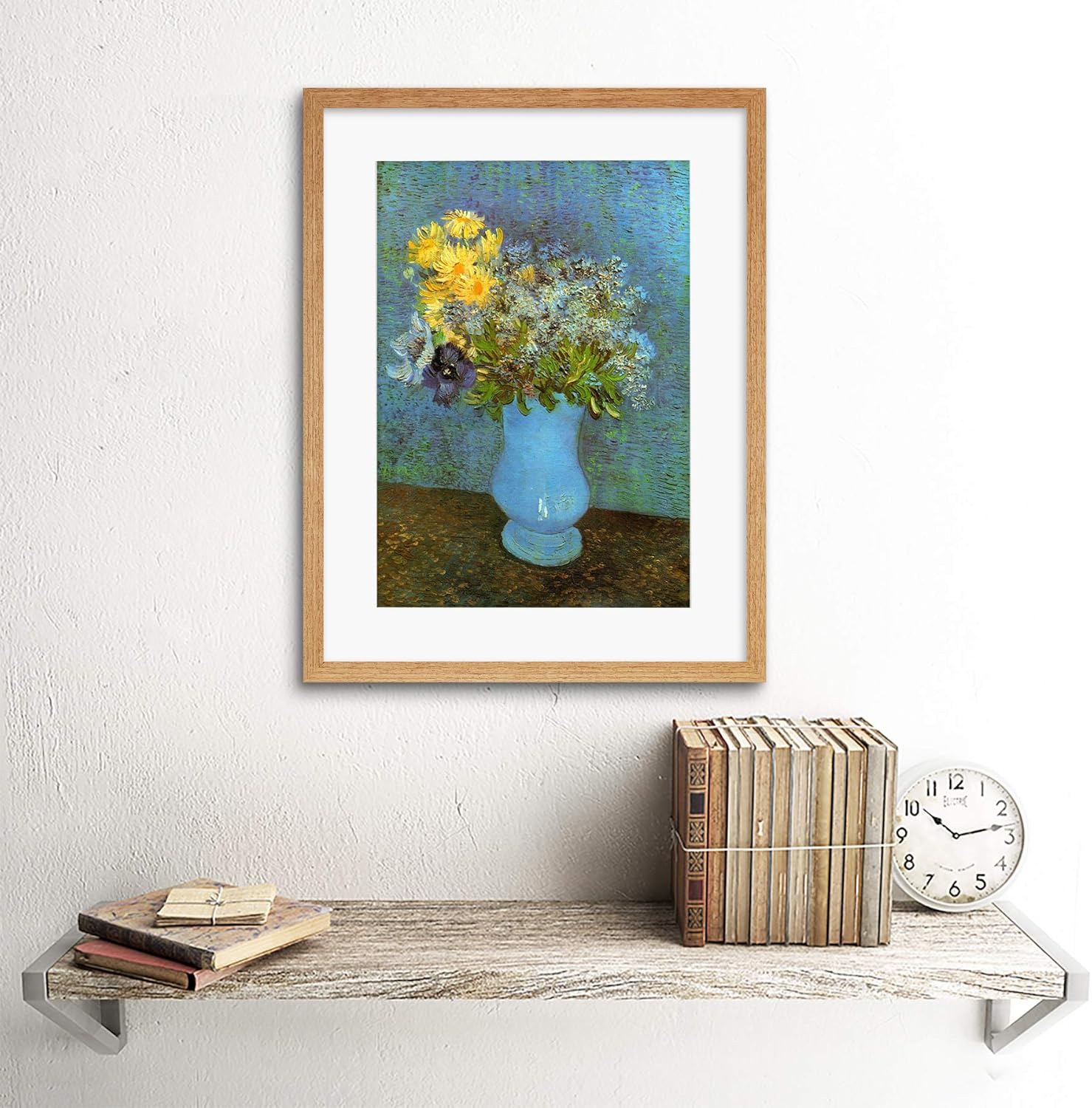Van Gogh Vase With Lilacs Daisies Anemone Framed Art Print B12X2261