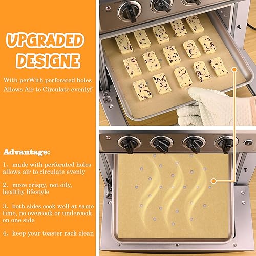 Miniatura 5 de WMKGG 120 PIEZAS de revestimientos desechables para freidora de aire para la puerta francesa 360 de Emeril Lagasse, hojas de papel pergamino