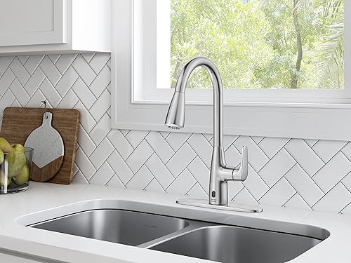 Miniatura 9 de American Standard 7077380.002 Colony Pro Touchless Pull-Down Grifo de cocina con pulverizador Cromo