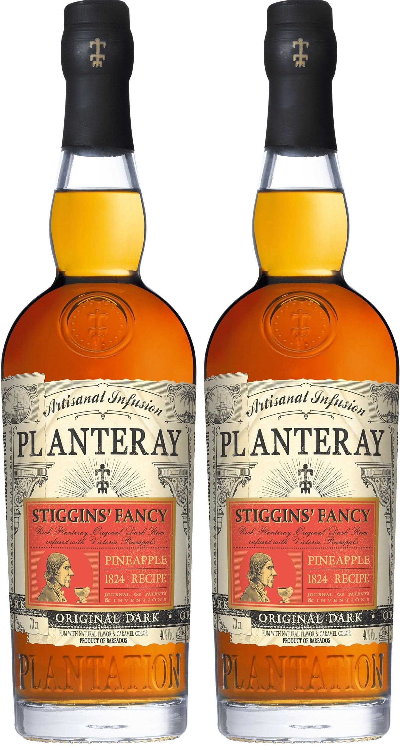 Plantation Stiggin's Fancy Dark Pineapple (1 x 0.7 l) (Packung mit 2)
