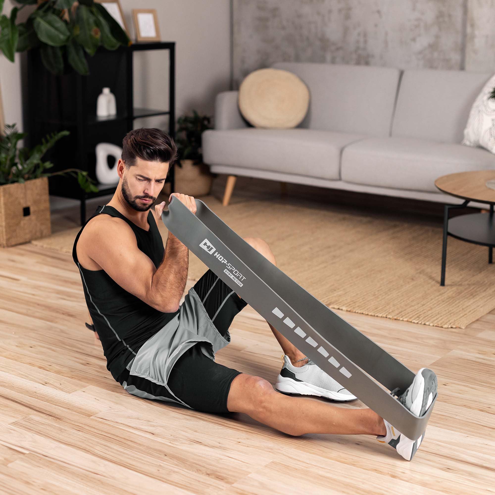 Hop-Sport Fitnessbänder aus Latex verschiedener Widerstand 7 bis 137kg Widerstandsbänder Gymnastikband für Kraft & Fitnesstraining und Muskelaufbau