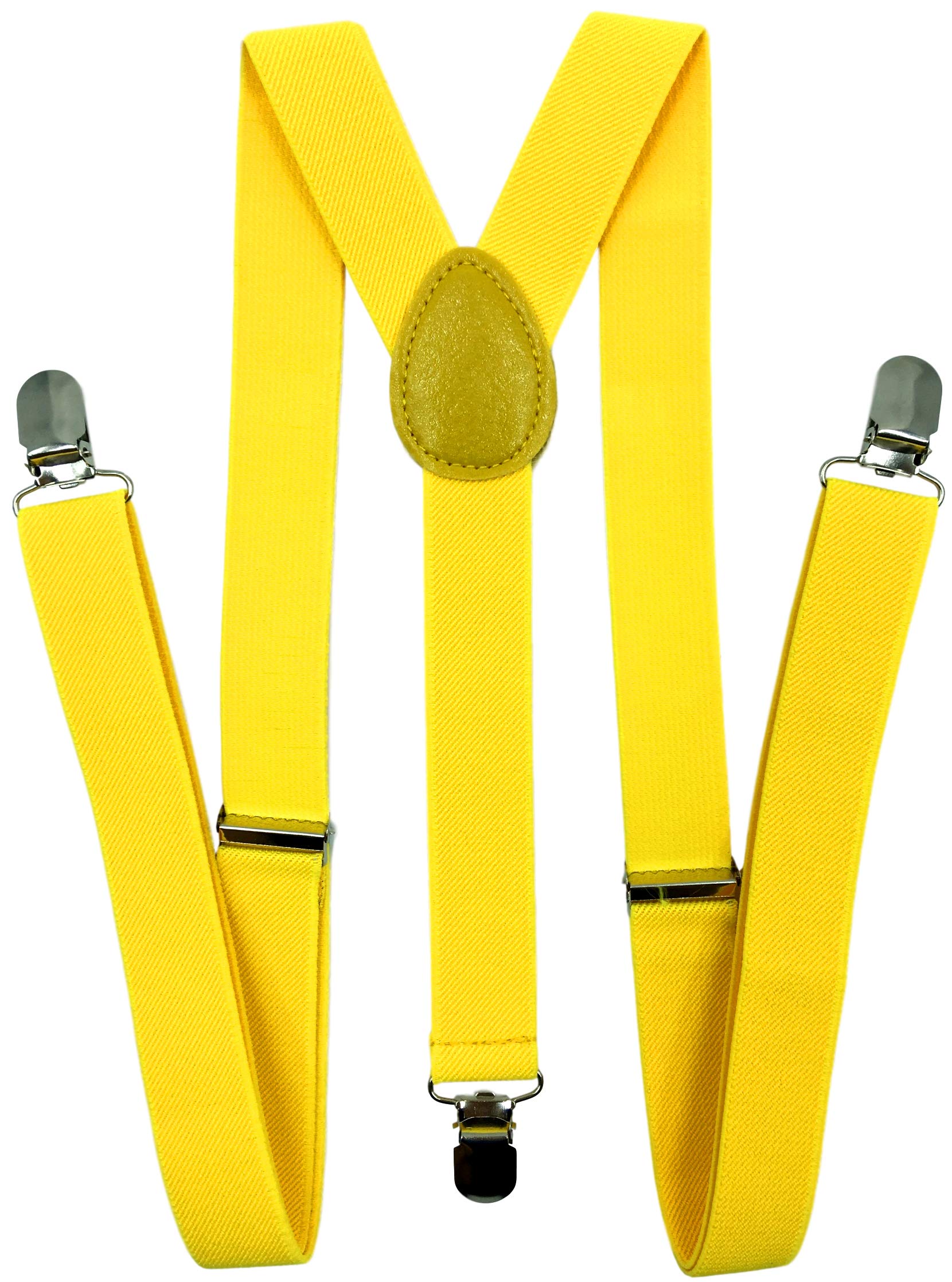 Suspenders for Women and Men | Elastic, Adjustable, Y-Back | Pant Clips, Tuxedo Braces