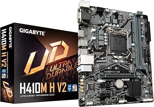 GIGABYTE H410M H V2 Ultra Durable MicroATX Motherboard DDR4 DIMM