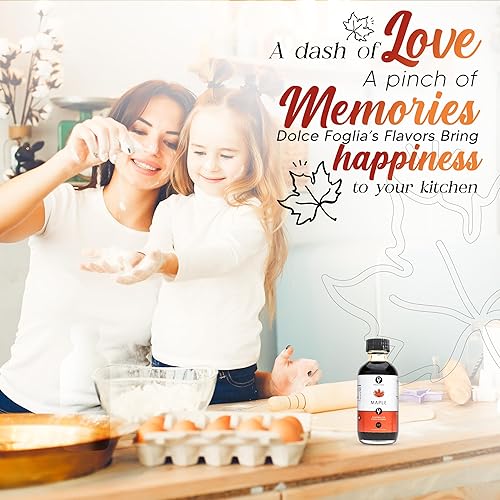 Miniatura 5 de Dolce Flav Extracto de arce de 1 galón  Kosher, sin azúcar, rico sabor concentrado de arce para hornear, café y postres