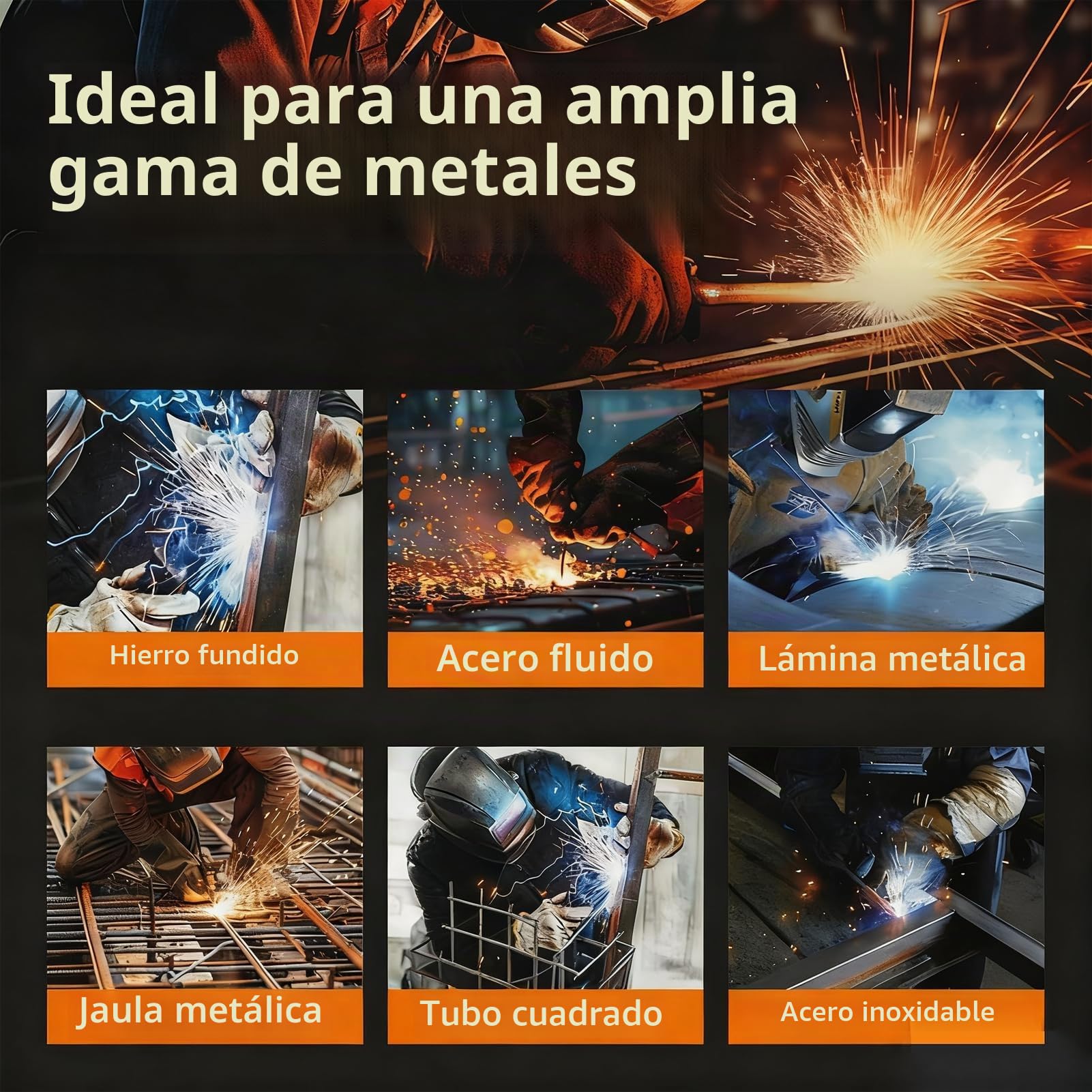 MIG - Soldadora de alambre de relleno 3 en 1 (250 A, con ARC/Flux MIG/MMA Lift WIG, soldadura de alambre de relleno (0,8 mm y 1 mm), con alimentación de alambre sinérgico, dispositivo de soldadura