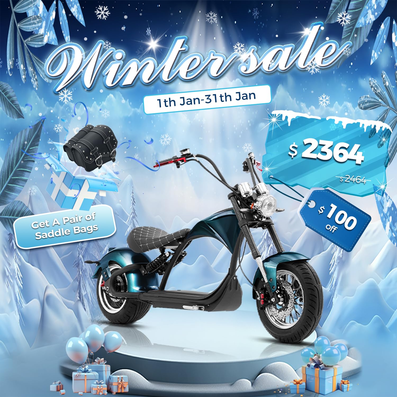 eAhora M1P 2000W 37MPH Electric Motorcycle for Adults,40Miles Long Range with 60V 30ah Battery, Full Suspension and Hydraulic Brakes,Street Legal Electric Motorcycle for Adluts (Bordeaux Red)