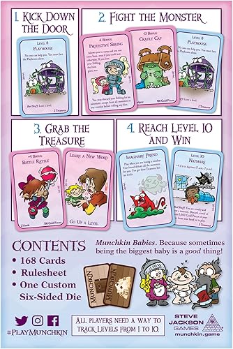 Miniatura 3 de Munchkin Babies - Juego de cartas para la familia, para adultos, niños y familia, juego de cartas de fantasía y aventura, juego de rol, edades 10+,