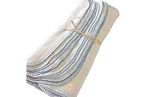 Winter Chill Blue Natural Reusable Paperless Paper Towels - One Dozen Washable Paper Towel Rolls