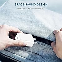 Vista 7 de USB C Fast Charger Block,USB C Charging Block 2-Pack Type C 2in1 Dual Ports Plug Wall Charger, Fast Type C Charger for iPhone 17 Pro Max/17 Pro/17