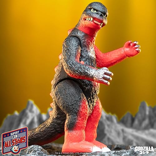Miniatura 5 de Super7 ULTIMATES! Toho Shogun Godzilla (rojo vintage) - Figura de acción de Toho Godzilla de 7 pulgadas con accesorios, coleccionables de películas