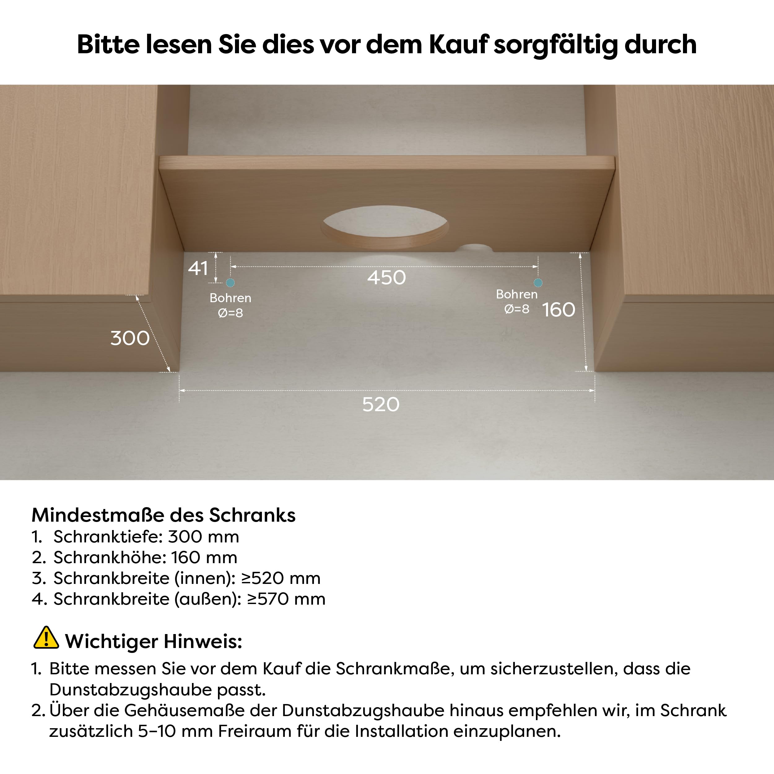 CIARRA CBCB6906D A++ Dunstabzugshaube 60 cm Flachschirmhaube 391 m³/h Umluft Abluft leise LED-Beleuchtung Schwarz