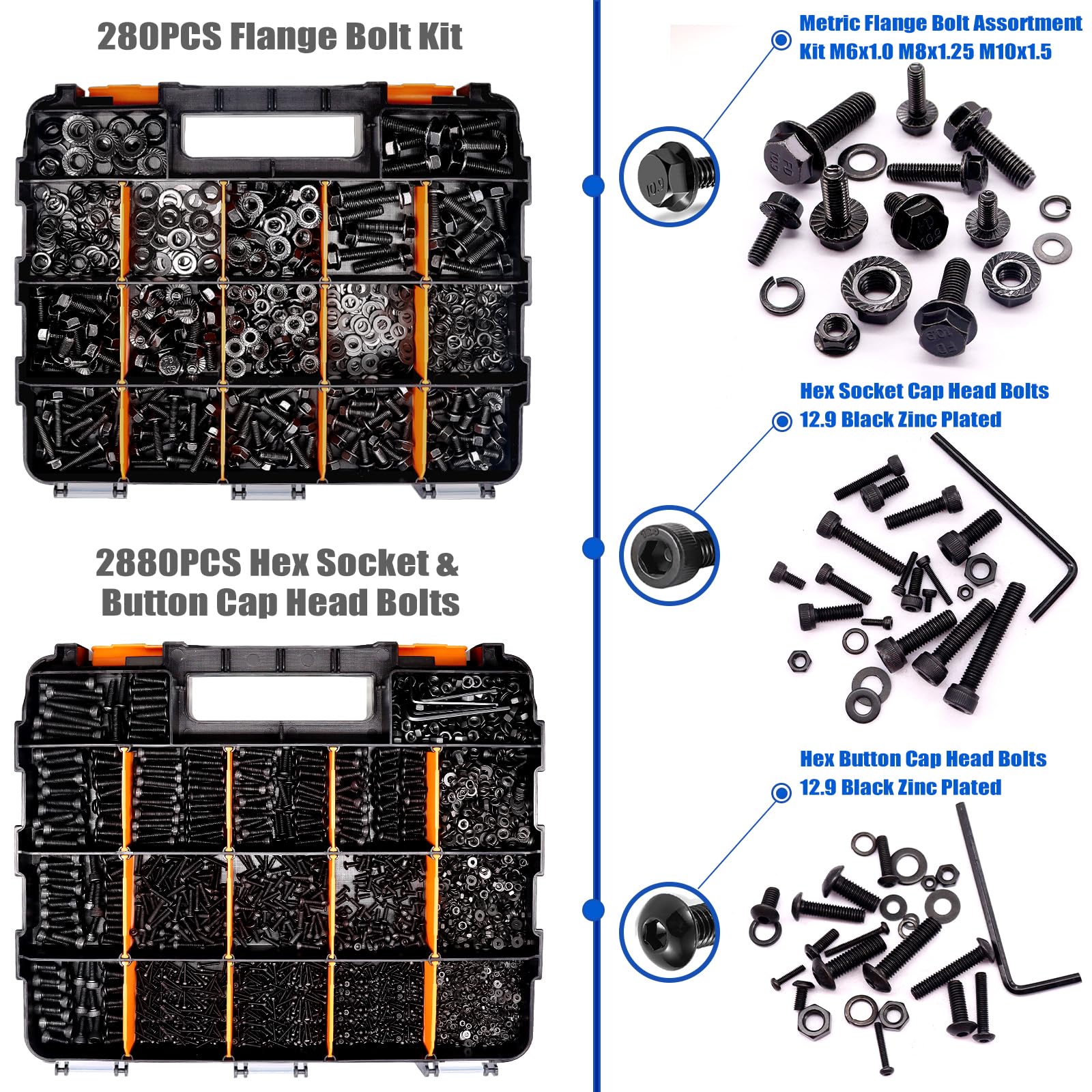 3160 Piece Metric Bolt Kit - Nuts, Bolts & Screws -4 3160 Piece Metric Bolt Kit - Nuts, Bolts & Screws -4