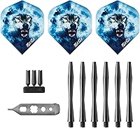 Vista 12 de Fat Cat Predator 80% Tungsten Steel Tip Darts with Storage/Travel Case, 23 Grams