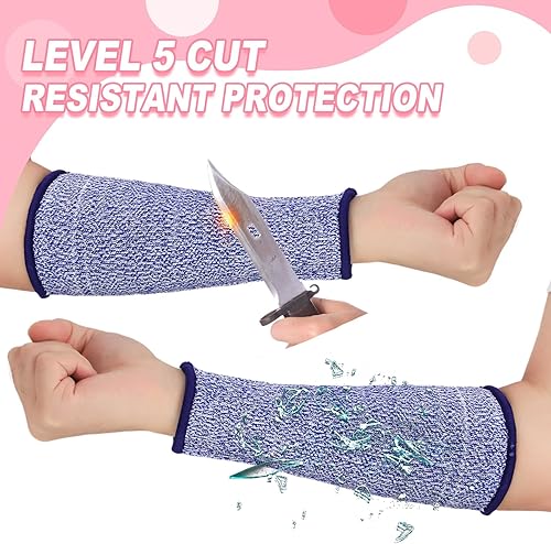 Miniatura 5 de 3 pares de protectores de brazo para piel fina y moretones, resistente a los cortes, manga de antebrazo, manga de protección contra quemaduras de