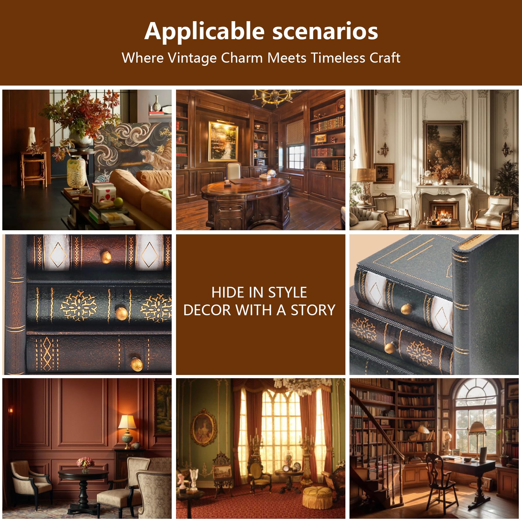 Paire De Serre-livres Anciens - Vieillards - Déco Bibliothèque Vintage XXème