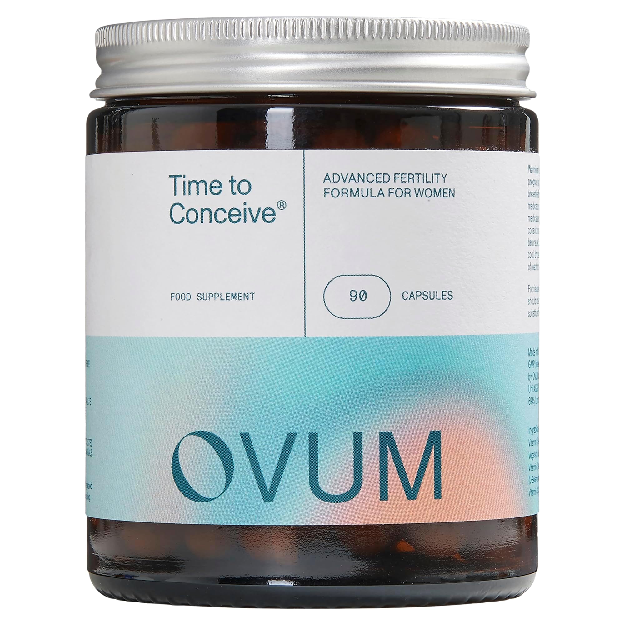 Time to Conceive® Fertility Supplement with MicroActive® CoQ10 and Methylfolate | Most Scientifically Advanced Supplement for Fertility | 30 Day Supply | Made in The UK