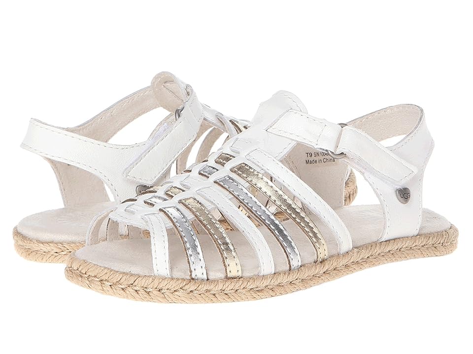 

UGG Kids Gretel (Toddler/Little Kid) (White Leather) Girls Shoes