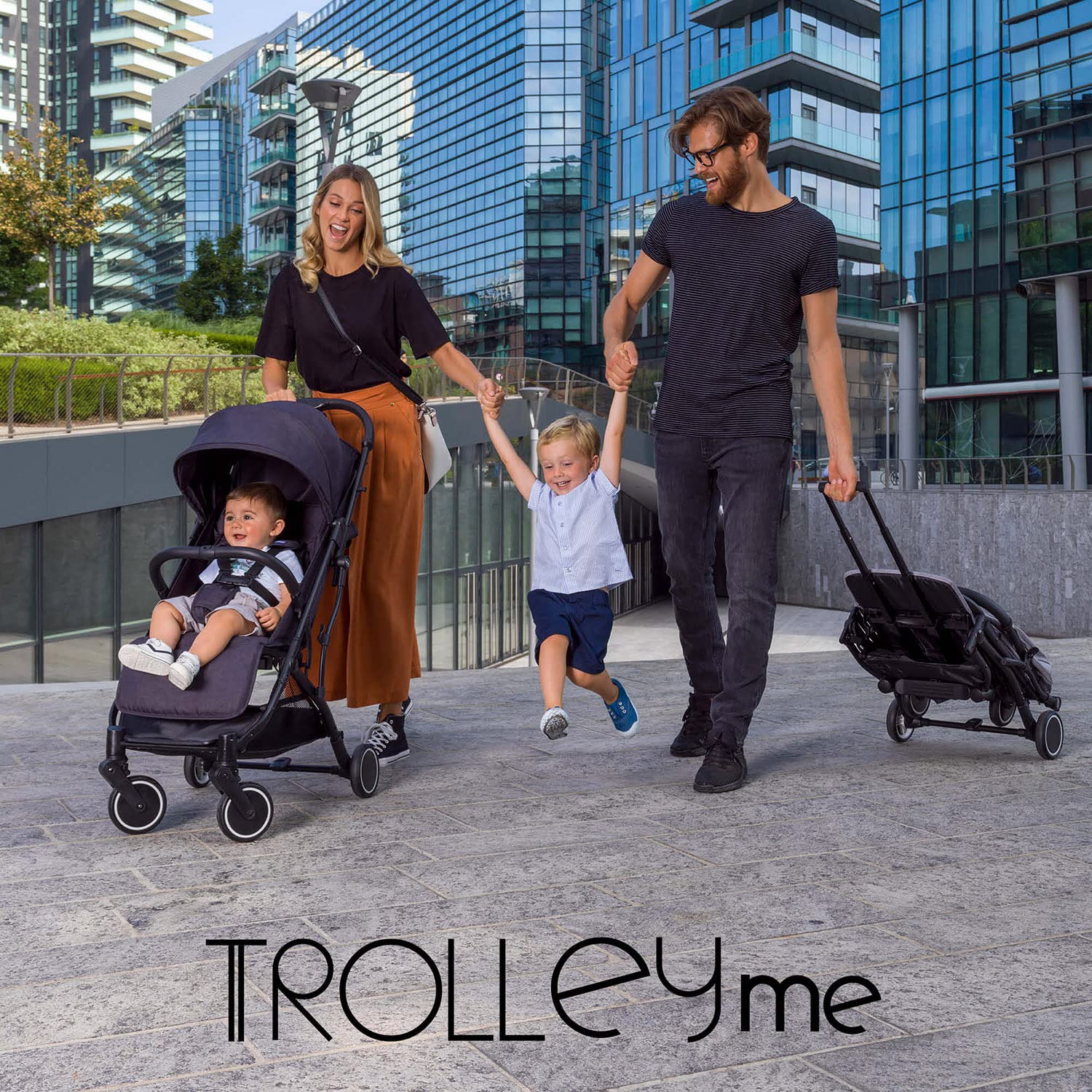 Chicco Trolley Me Passeggino Leggero da 0 Mesi a 15 kg, Passeggino Reclinabile e Pieghevole con Funzione Trolley, Chiusura Compatta, Parapioggia e Cappottina Estendibile, Portata Massima 18 kg